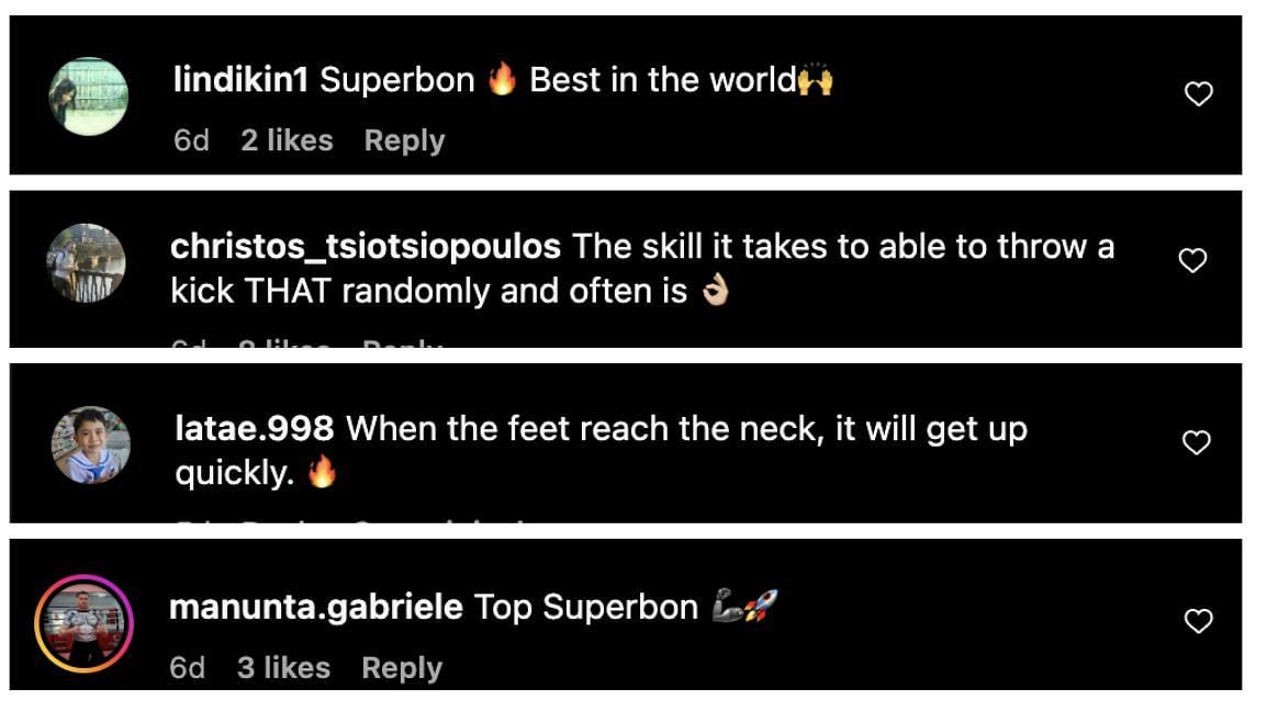 Comments from Instagram